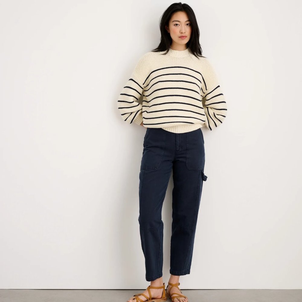 Alex Mill Phoebe Pant in Recycled Denim: Navy color, size 30, NWT